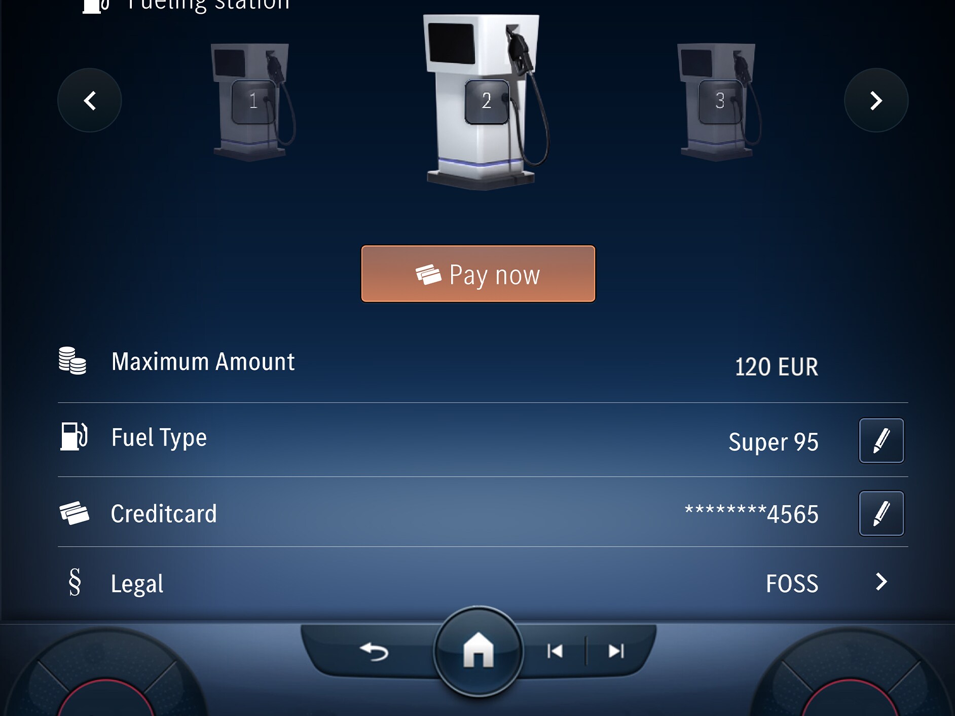 Fuel & Pay as part of the Standard Equipment of the Digital Extras of Mercedes-Benz.