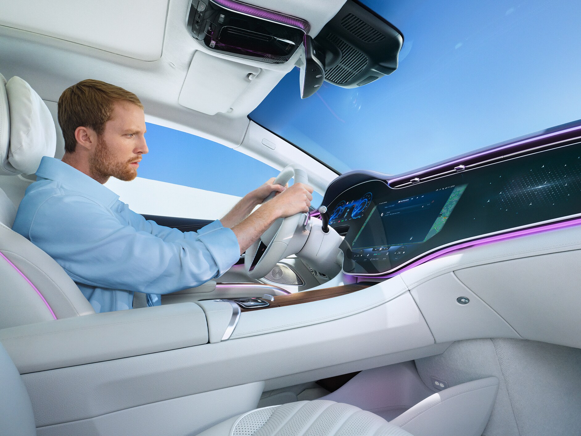 The MBUX Voice Assistant as part of the Standard Services of the Digital Extras of Mercedes-Benz.