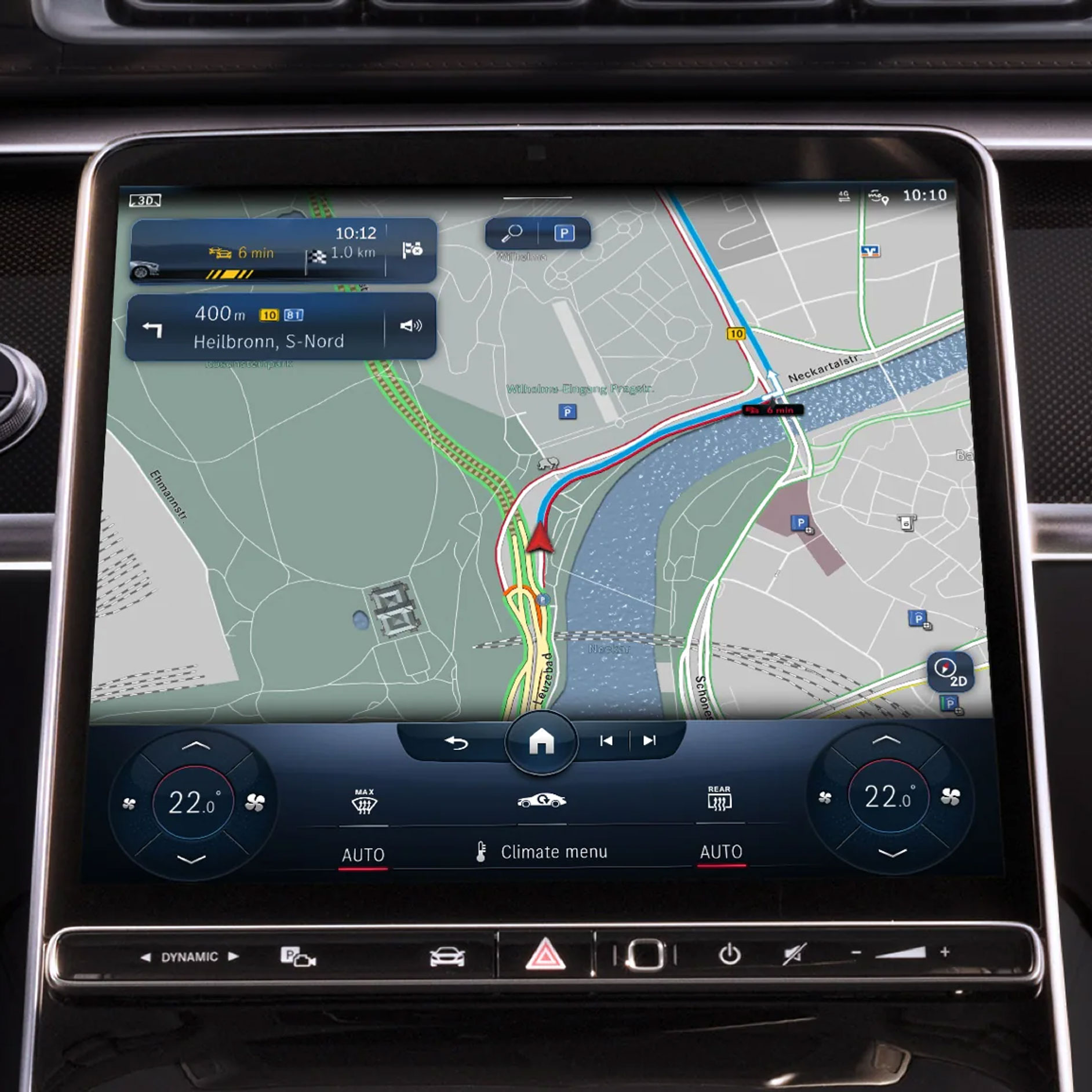 Thông tin giao thông trực tiếp | Gói trang bị Excellence | Mercedes-Benz Hình ảnh minh họa cho tính năng Thông tin giao thông trực tiếp.