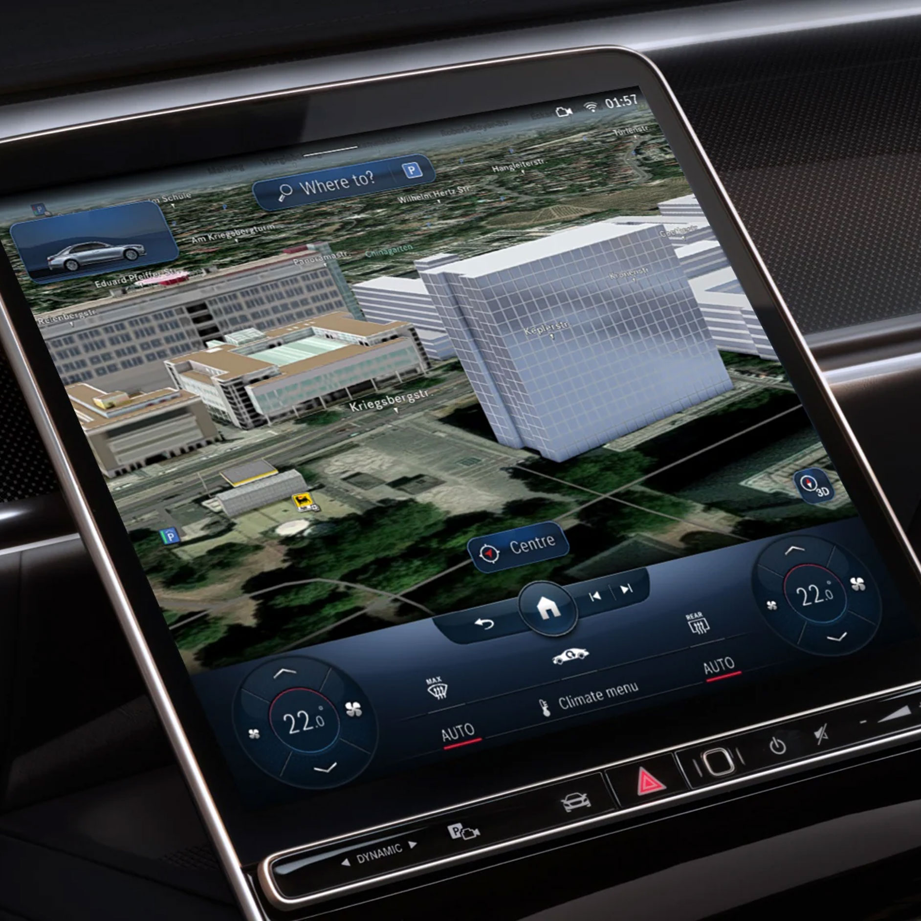 Ảnh vệ tinh | Gói trang bị Excellence | Mercedes-Benz Hình ảnh minh họa cho tính năng ảnh vệ tinh.