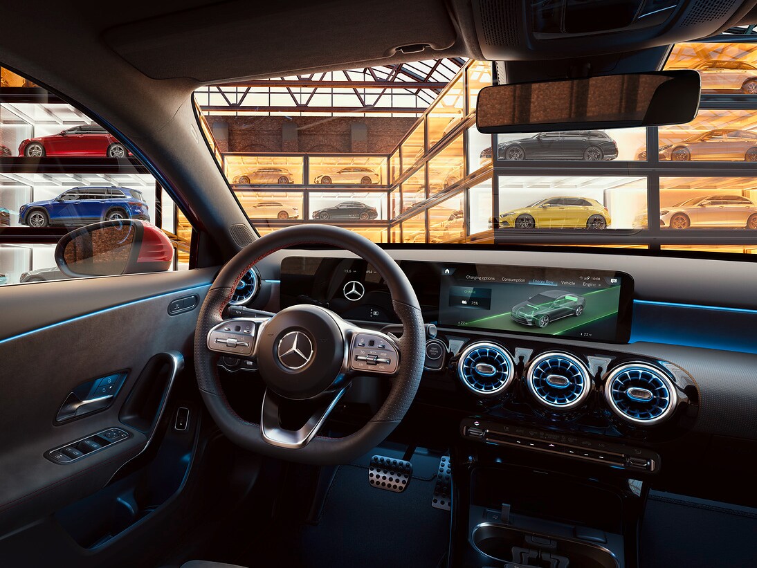 Mercedes-Benz Online Store from inside view