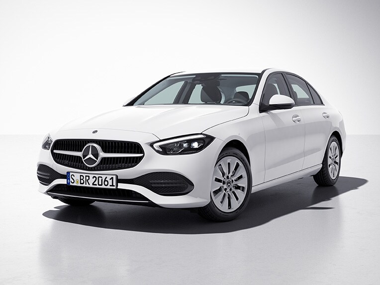 Xe Mercedes-Benz C-Class Saloon với trang bị tiêu chuẩn.