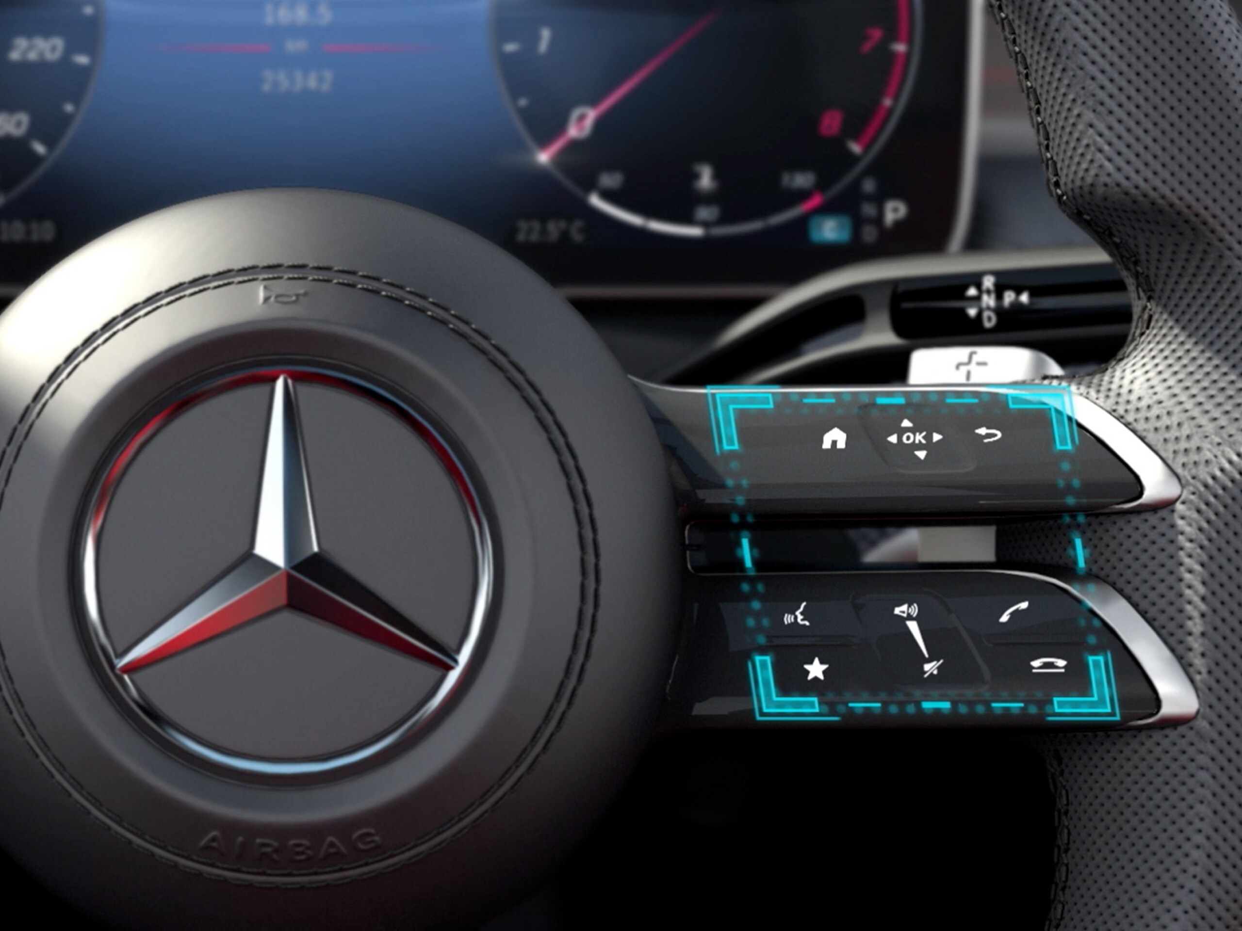 Video mô tả chức năng của công nghệ điều khiển bằng cảm ứng MBUX trên xe Mercedes-Benz C-Class