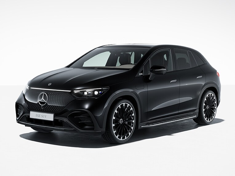Exterior of the new EQE SUV from Mercedes-EQ with the AMG Line equipment line.