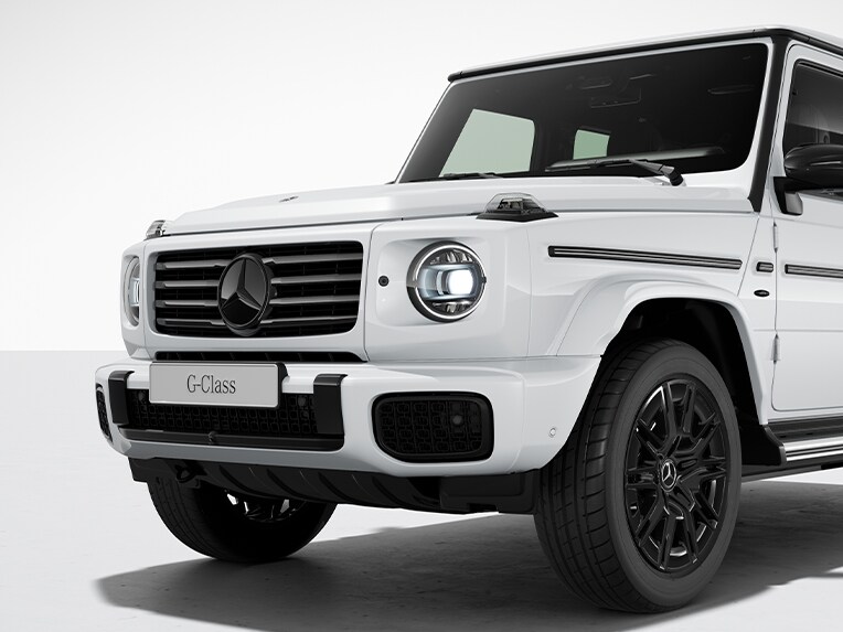 The Mercedes-Benz all-electric G-Class with the Night Package II.