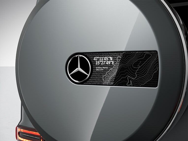 The Mercedes-Benz all-electric G-Class with the MANUFAKTUR Schöckl Design Package.