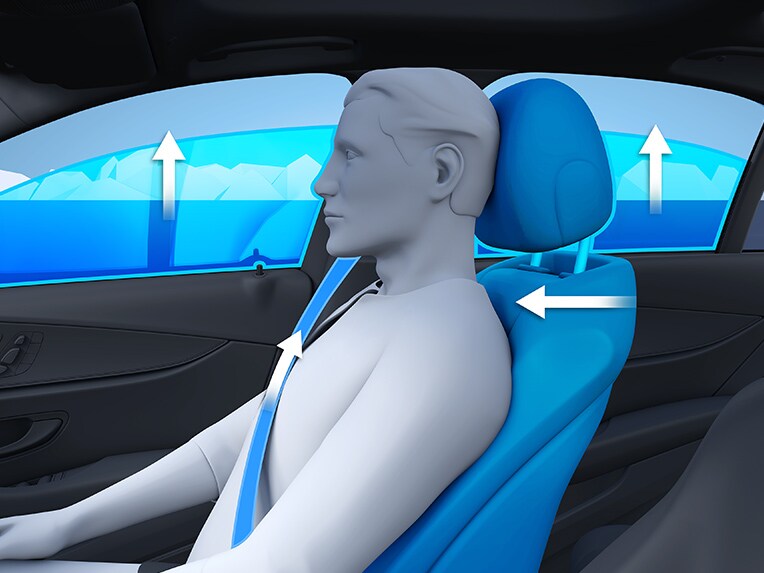 Illustration showing the PRE-SAFE® system.