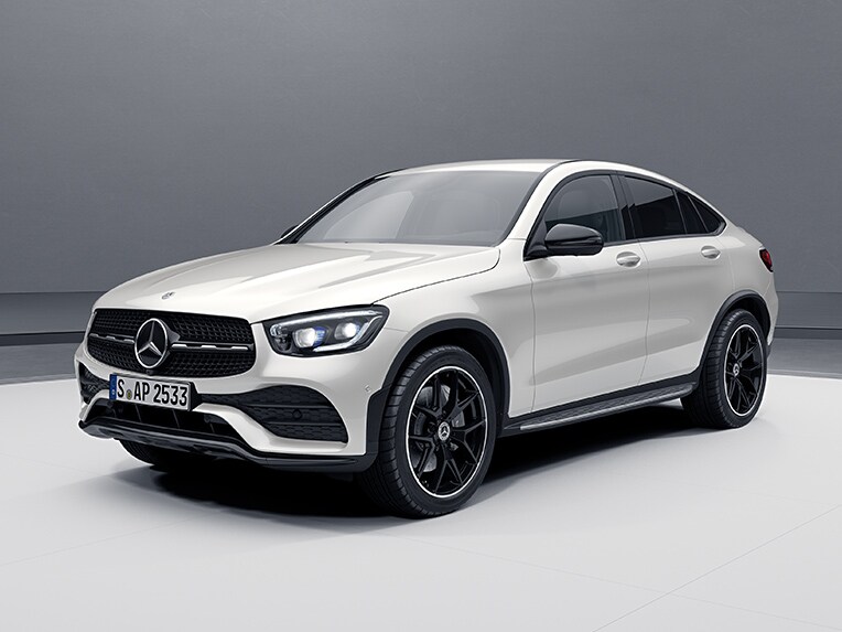 The GLC Coupé from Mercedes-Benz with AMG Line Plus Exterior.