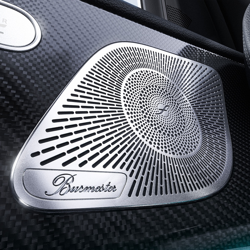 The speakers of the Burmester® surround sound system in the Mercedes-Benz GLE.