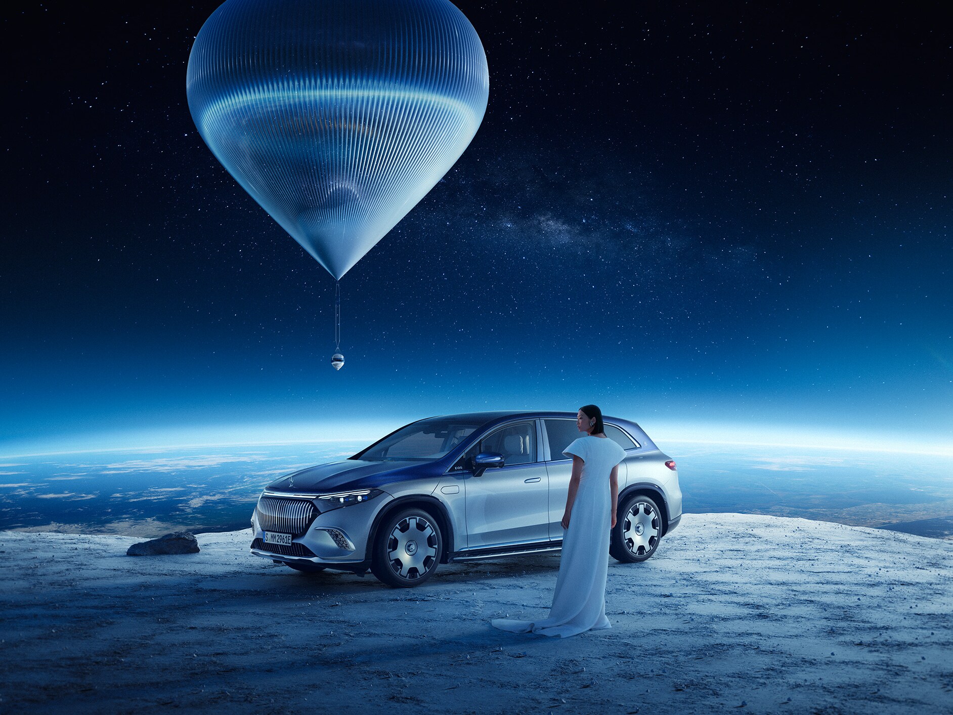 Sự hợp tác của Mercedes-Maybach X Space Perspective.