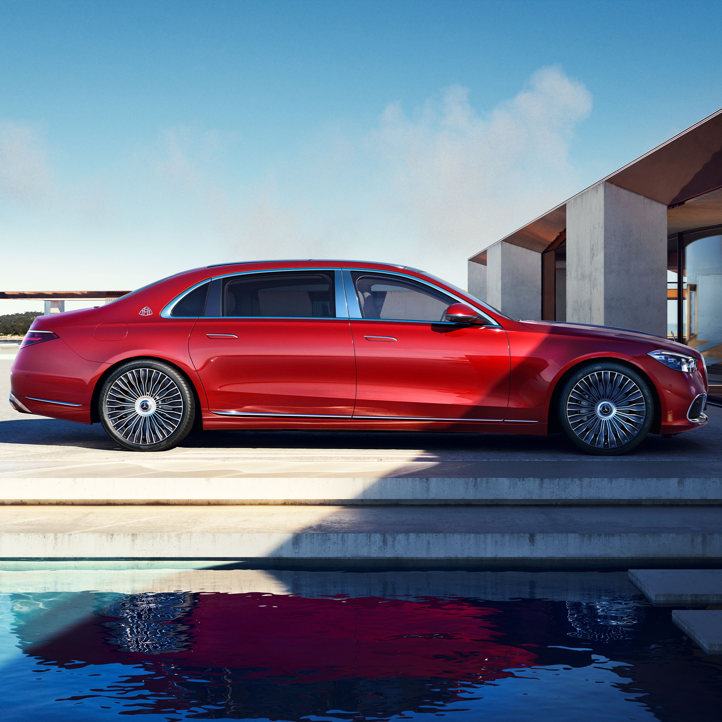 メルセデス-Maybach S-Class ４WS機構 メルセデス-Maybach S-Class 4WS機構
