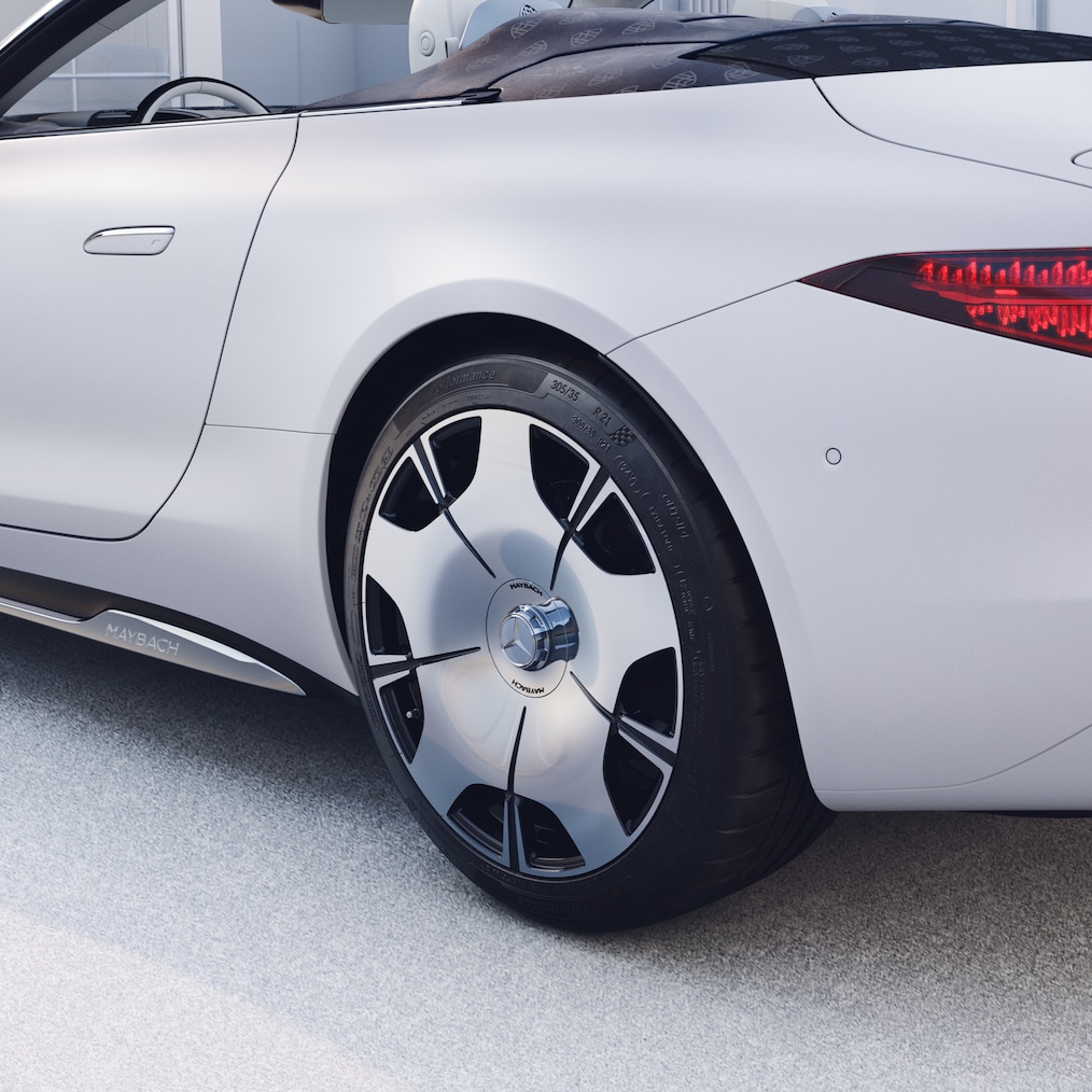 Góc nhìn bên của mâm sau bên trái với thiết kế 5 lỗ.