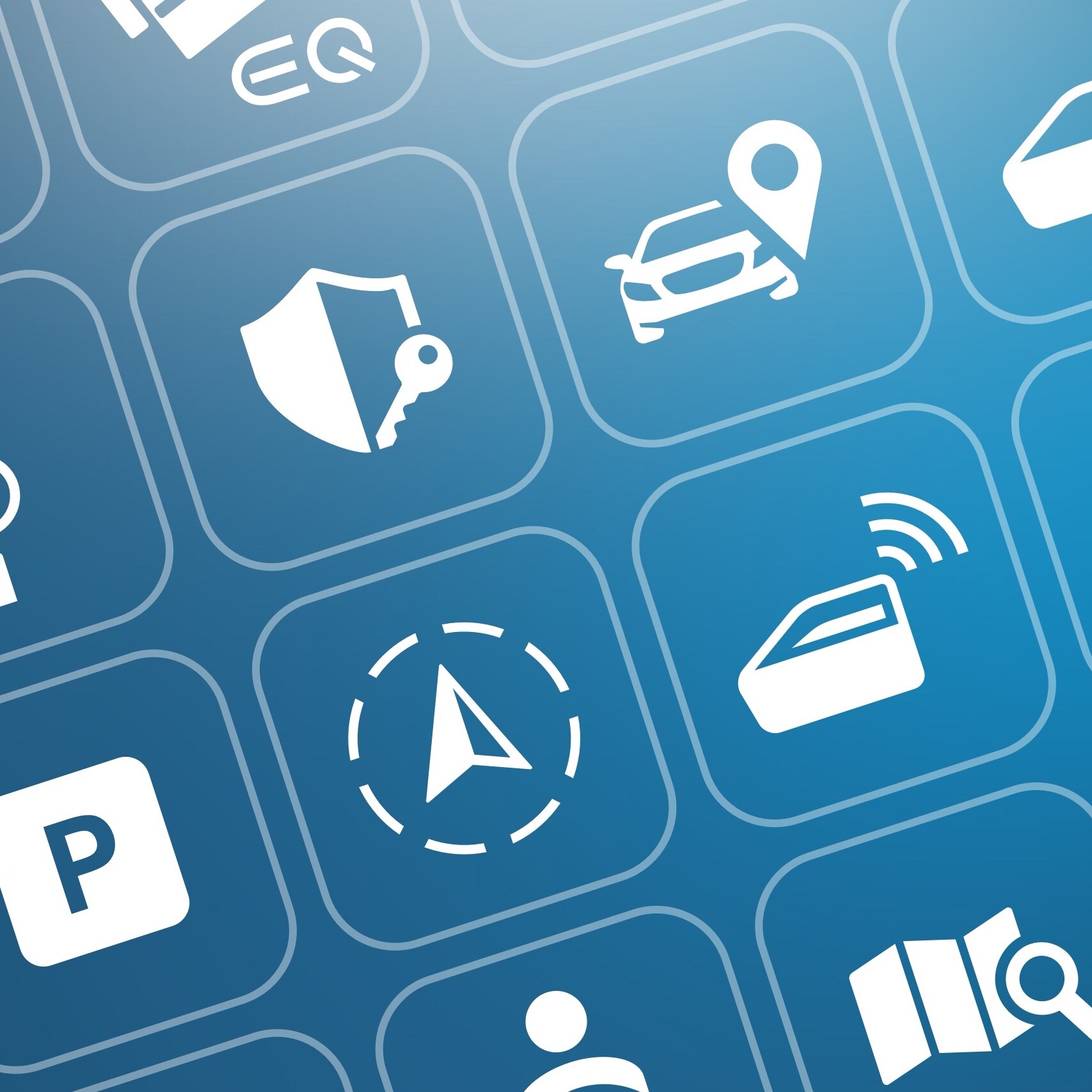 The icons of the various Mercedes-Benz Digital Extras can be seen here.