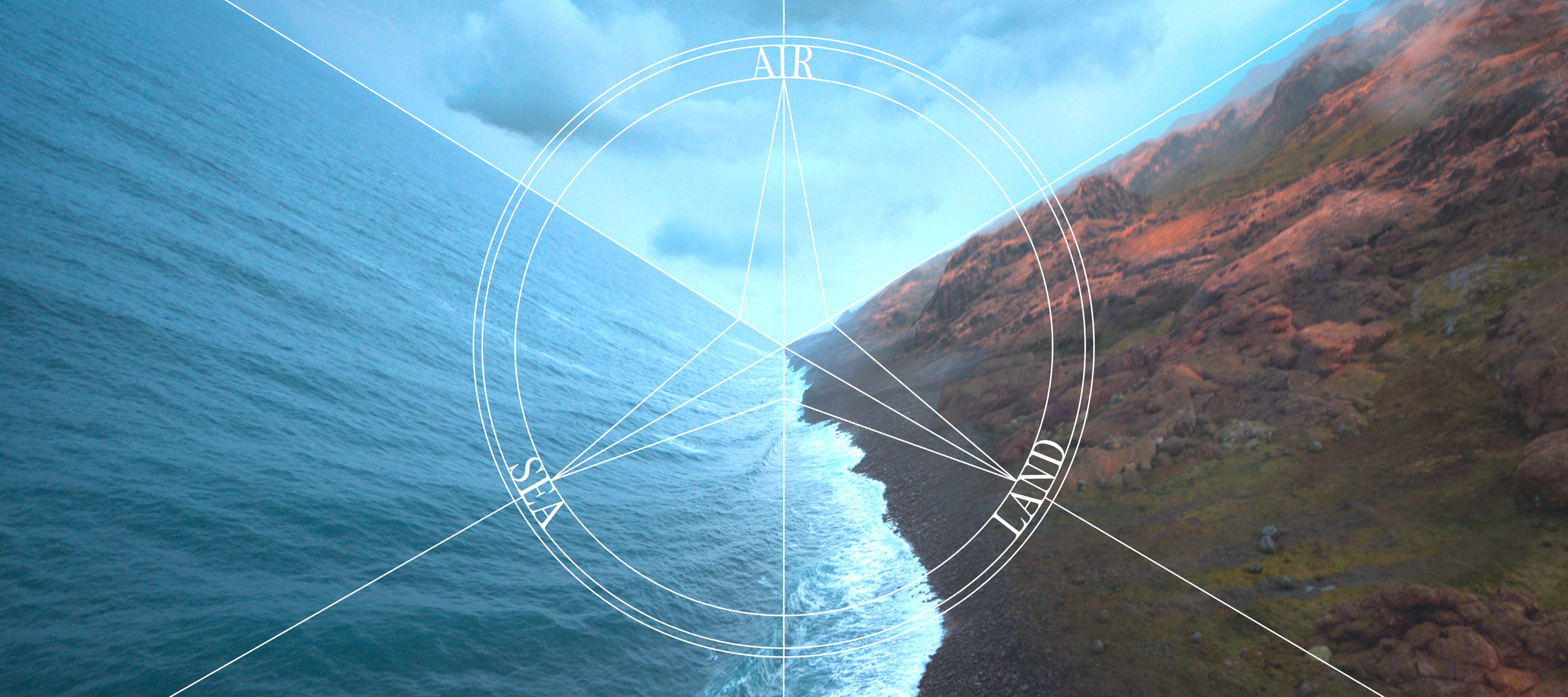 Mercedes-Benz - on land, on water and in the air The Mercedes-Stern on the elements of land, water and in the air.