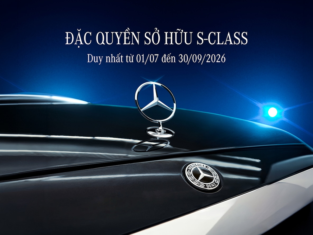 Xe Mercedes-Benz S-Class Saloon dài nhìn từ bên hông.
