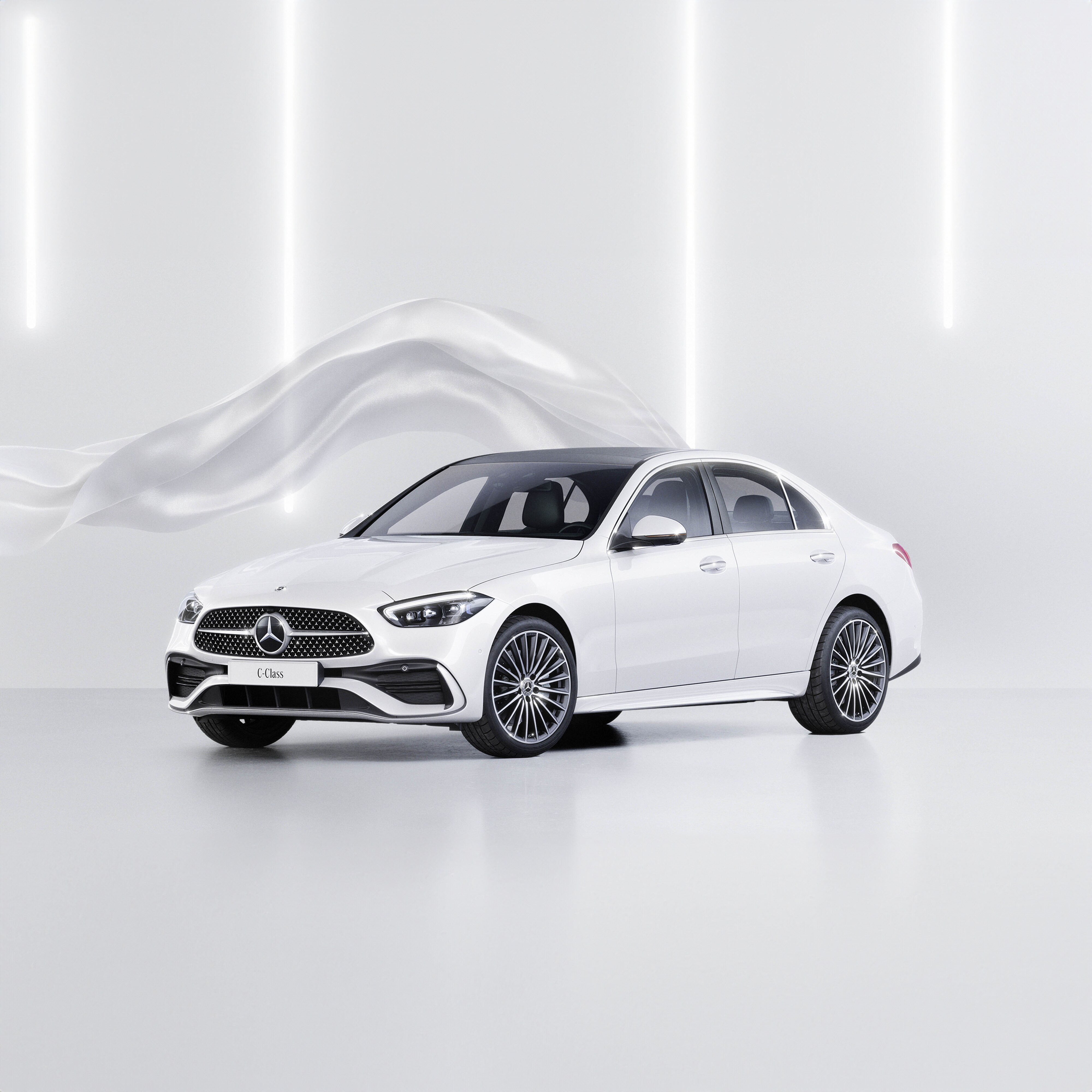 Mercedes-Benz C 200 Avantgarde Plus trên nền trắng