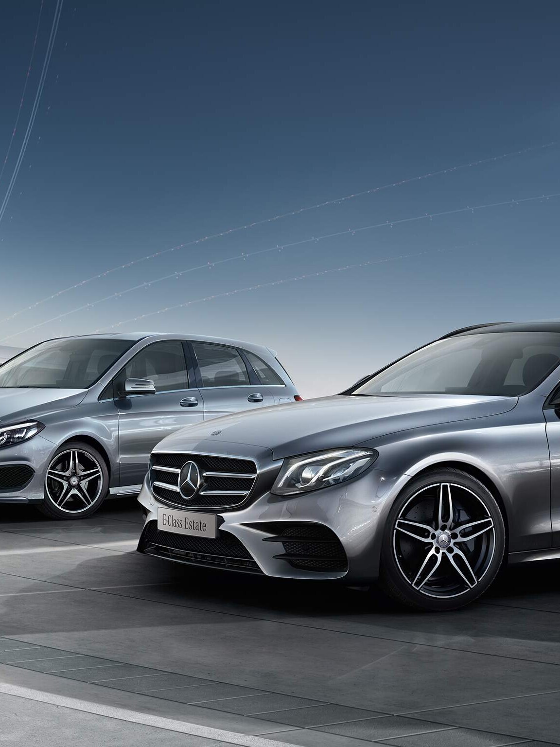 Multiple Mercedes-Benz vehicles parked at a delivery yard – Exclusive privileges for corporates and key professional groups