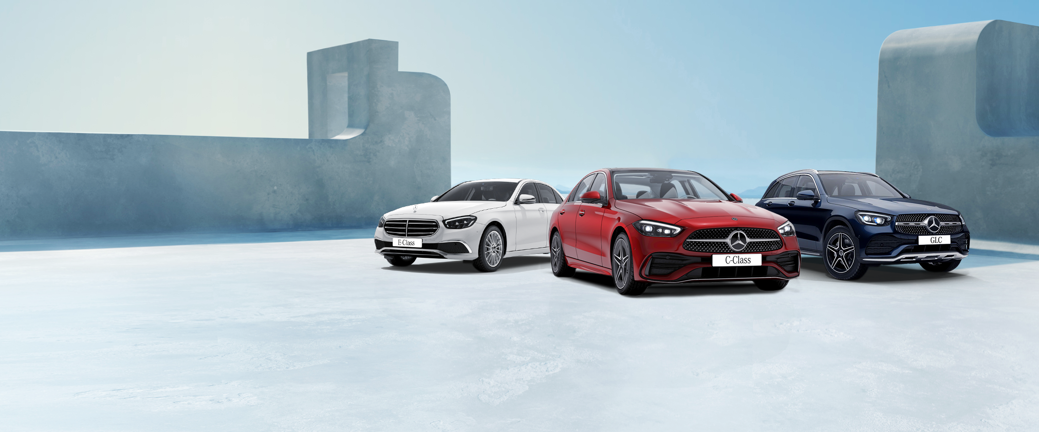 Mercedes-Benz promotion campaign Image of C/E-Class and GLC