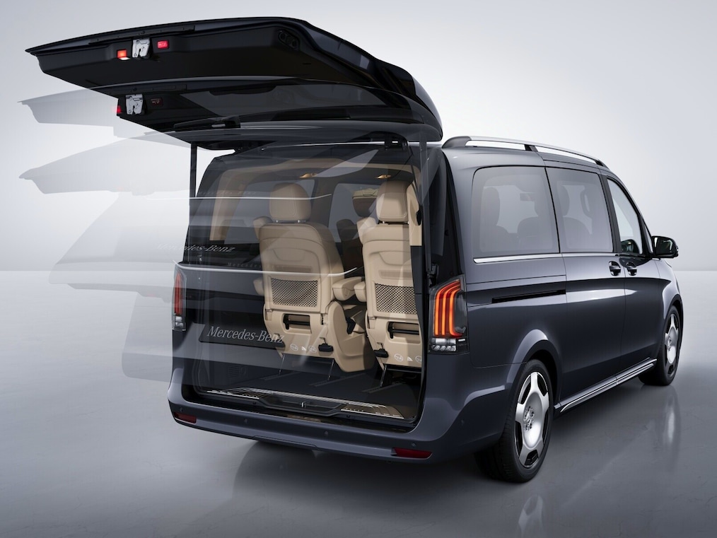Khoang hành khách của Mercedes-Benz V-Class.